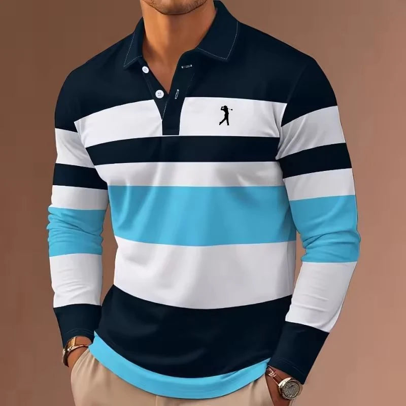 Stripes Rugby Polo Shirt