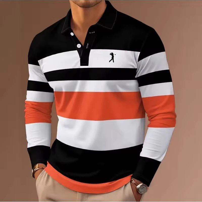Stripes Rugby Polo Shirt