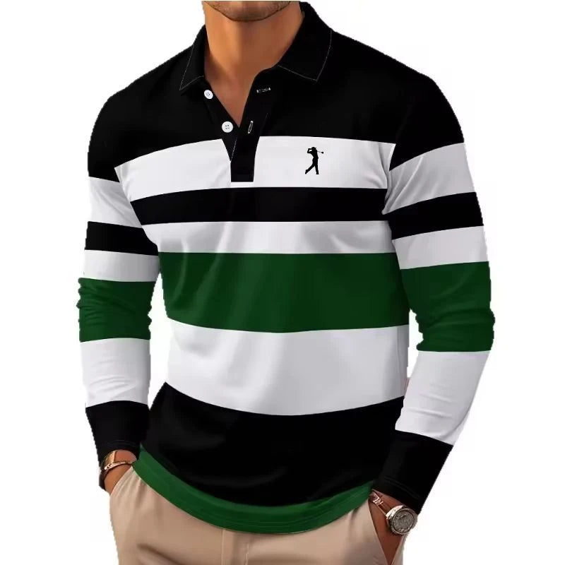 Stripes Rugby Polo Shirt