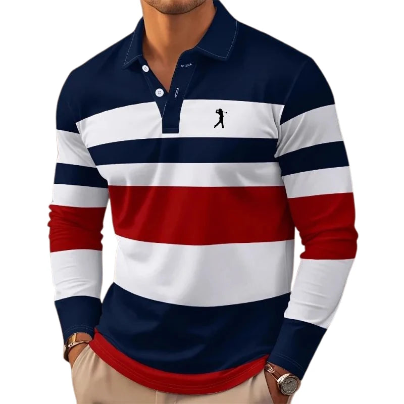 Stripes Rugby Polo Shirt