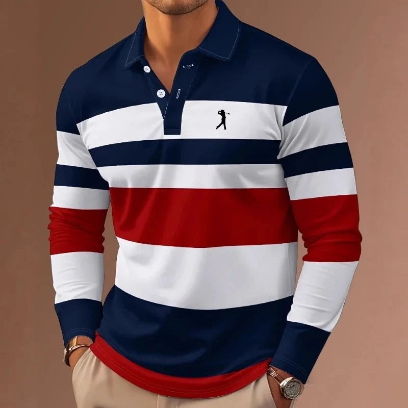 Stripes Rugby Polo Shirt