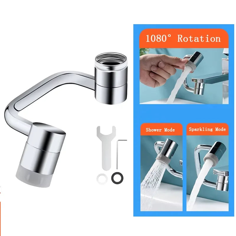 1080° Swivel Faucet Extender With Adapter