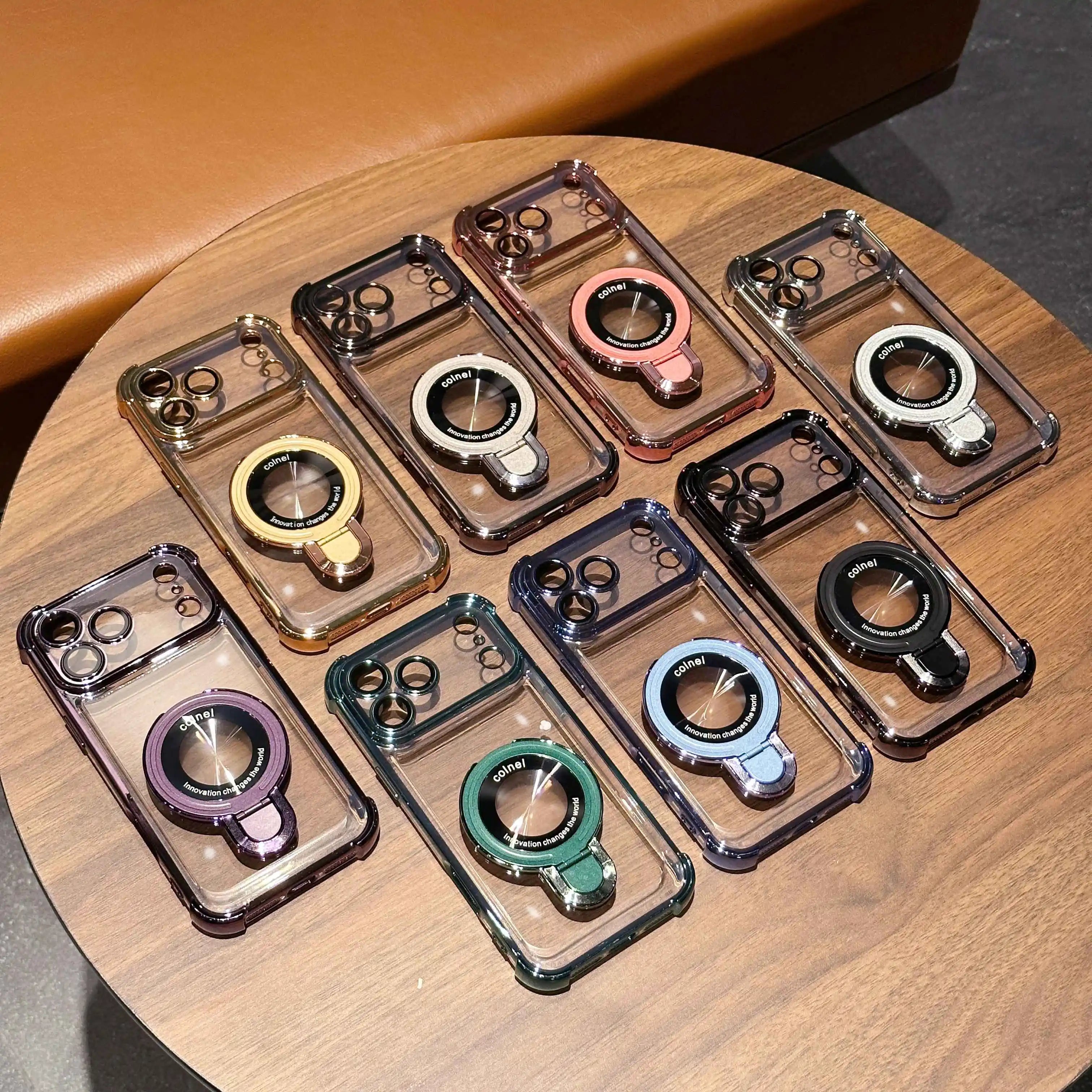 Shockproof Plating Magnetic MirthCase With Holder