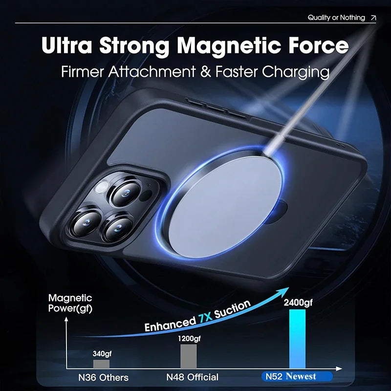 Matte Phone Case with Magnetic Ring Stand for iPhone 17 Pro Max Air 16 15 14 Case Plus 12 13 11 Mobile Cases Ultra Slim Cover