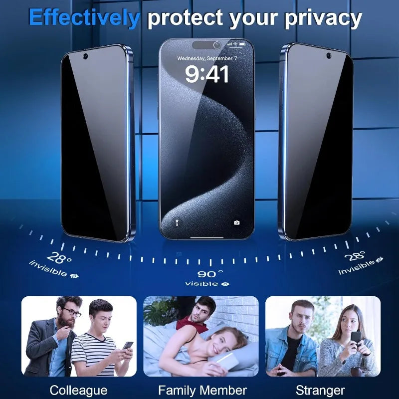 2 PCS Privacy Tempered Glass