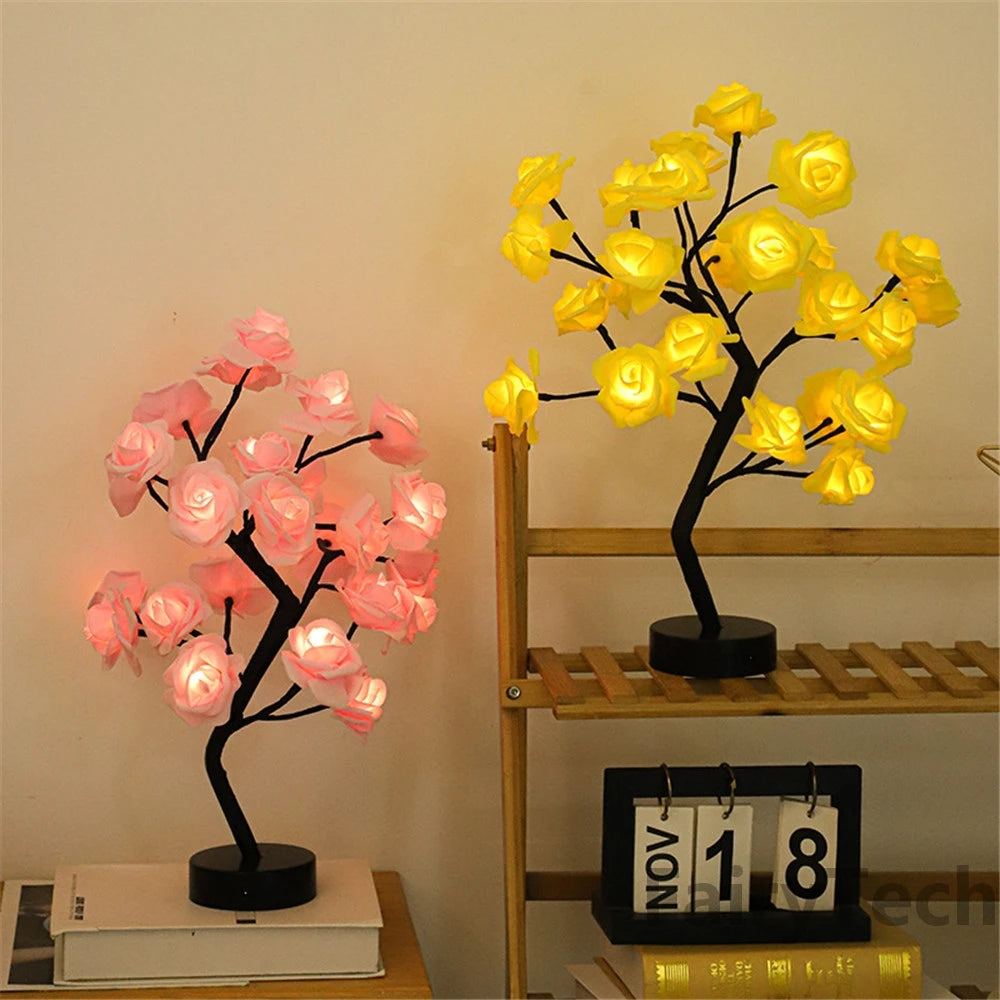 MirthGear LED Rose Flower Table Lamp