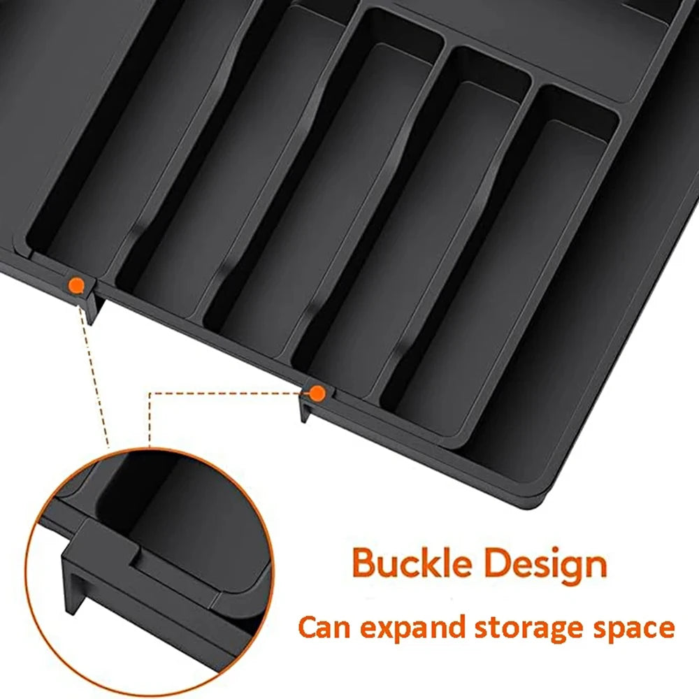 Household Expandable Cutlery Storage Box