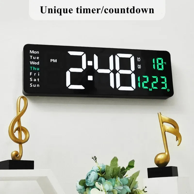 MirthGear 16-Inch LED Digital Wall Clock