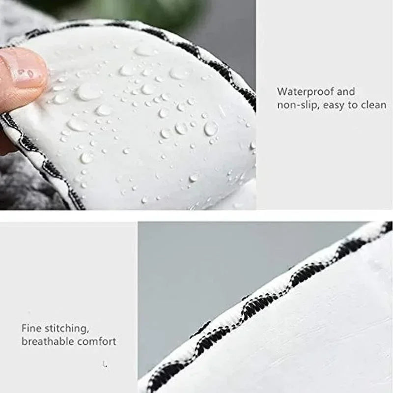 Plush Warm Thick Padded Toilet Seat Cover Mat