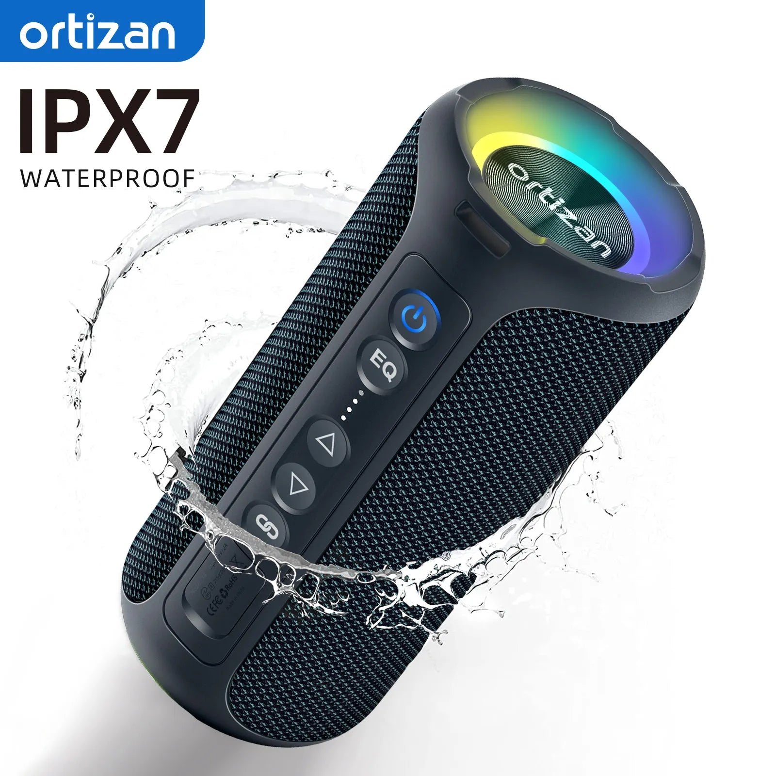 Ortizan Bluetooth Waterproof Shower Speaker