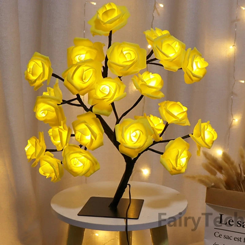 MirthGear LED Rose Flower Table Lamp