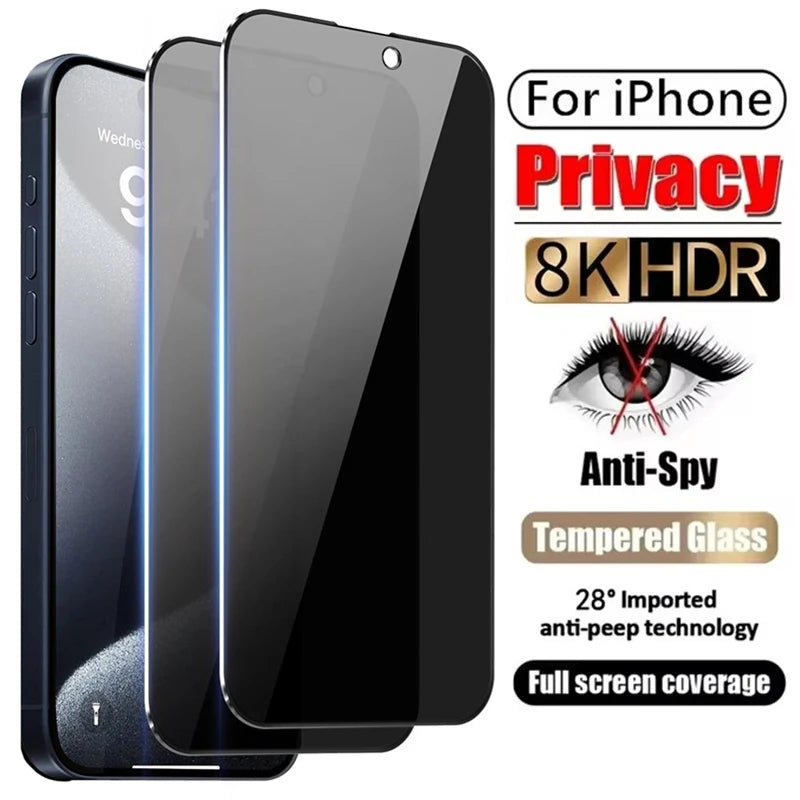 2 PCS Privacy Tempered Glass