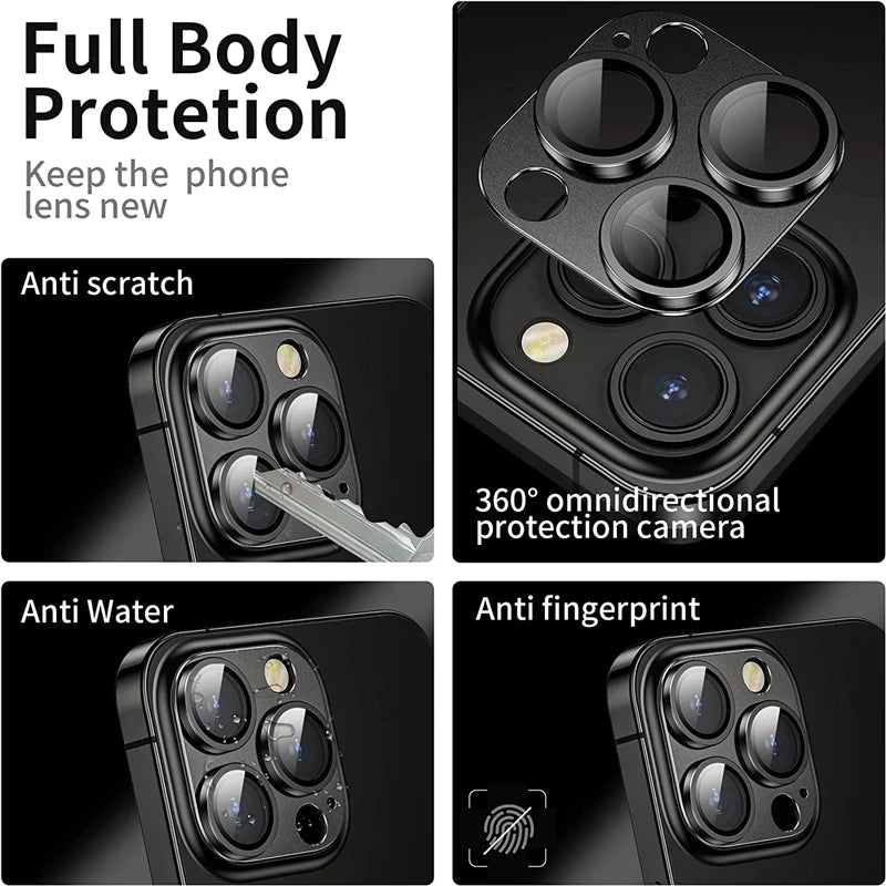 Metal Camera Lens Protector Glass