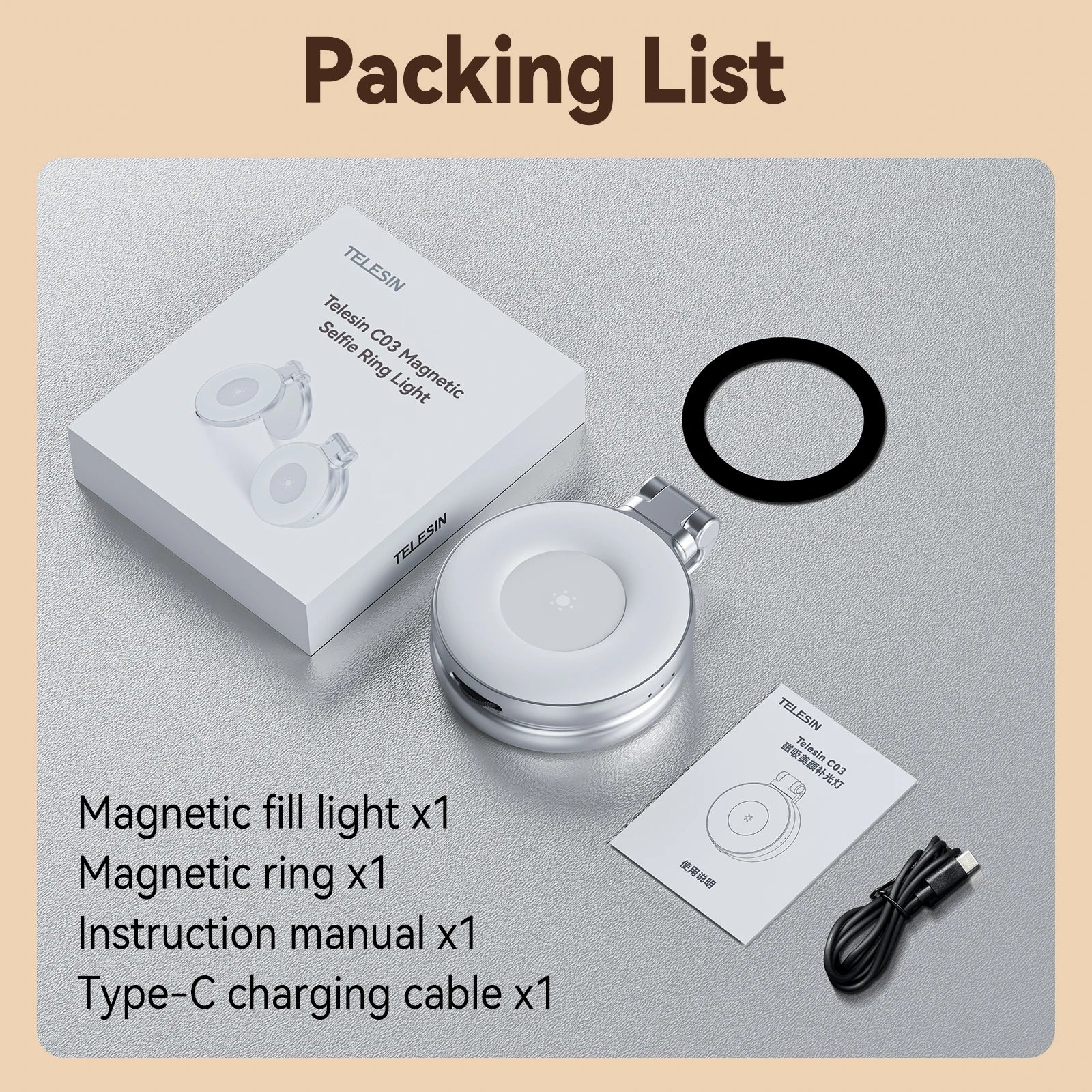 Smartphone Magnetic Mini Selfie Light