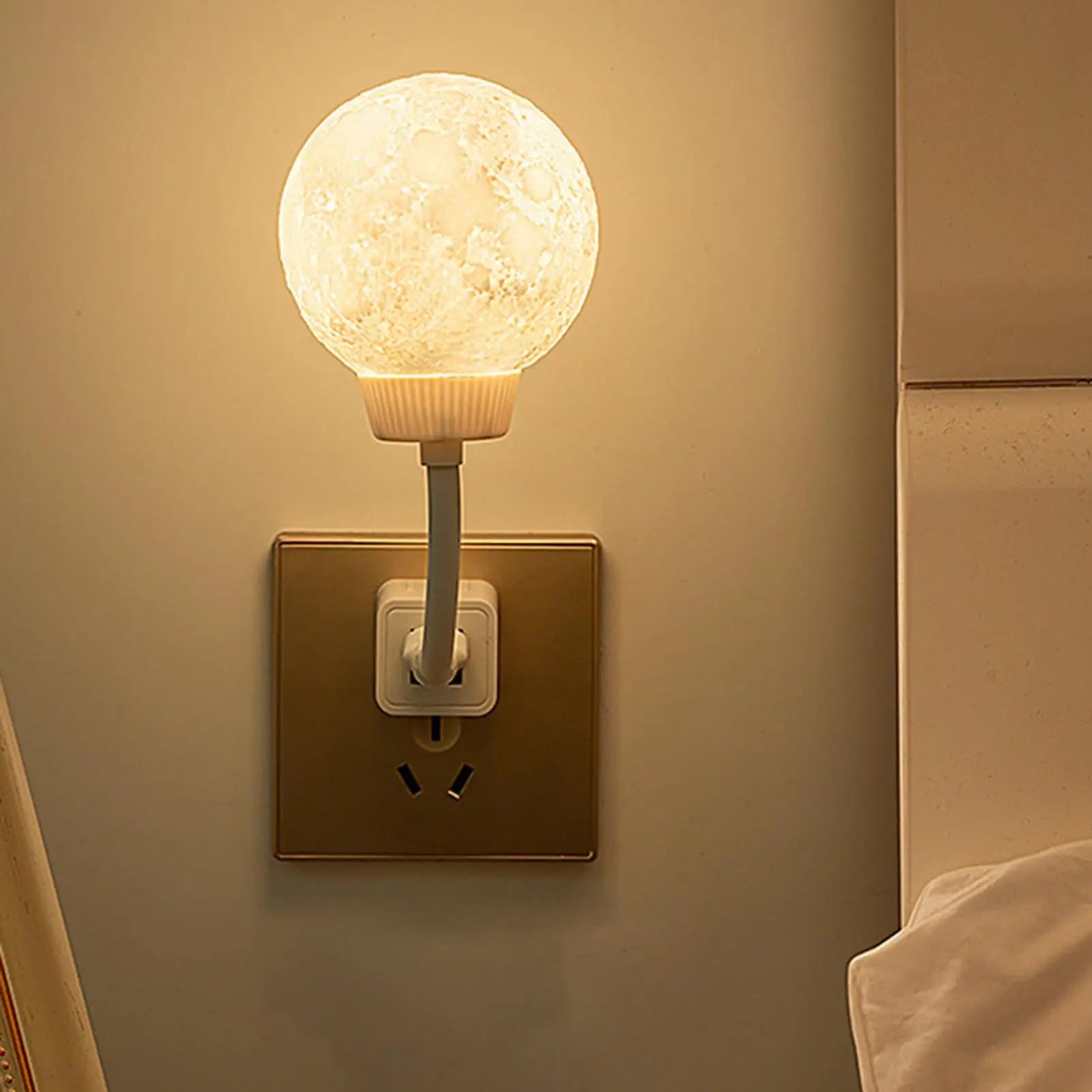 Voice-Controlled Moon Night Light