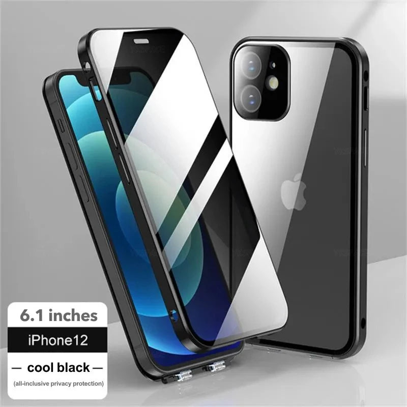 Anti-Spy Privacy Tempered Glass with Len Protection