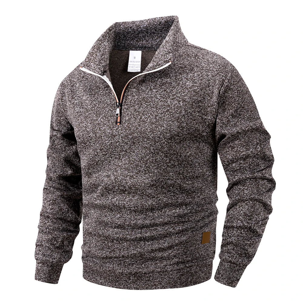 Men’s Half-Zip Stand Collar Sweatshirt