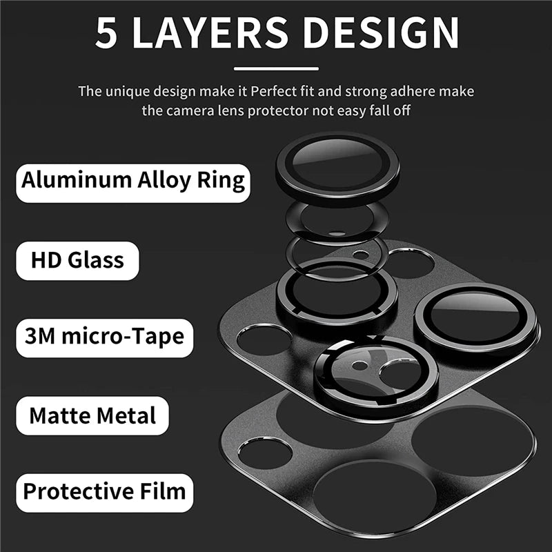 Metal Camera Lens Protector Glass