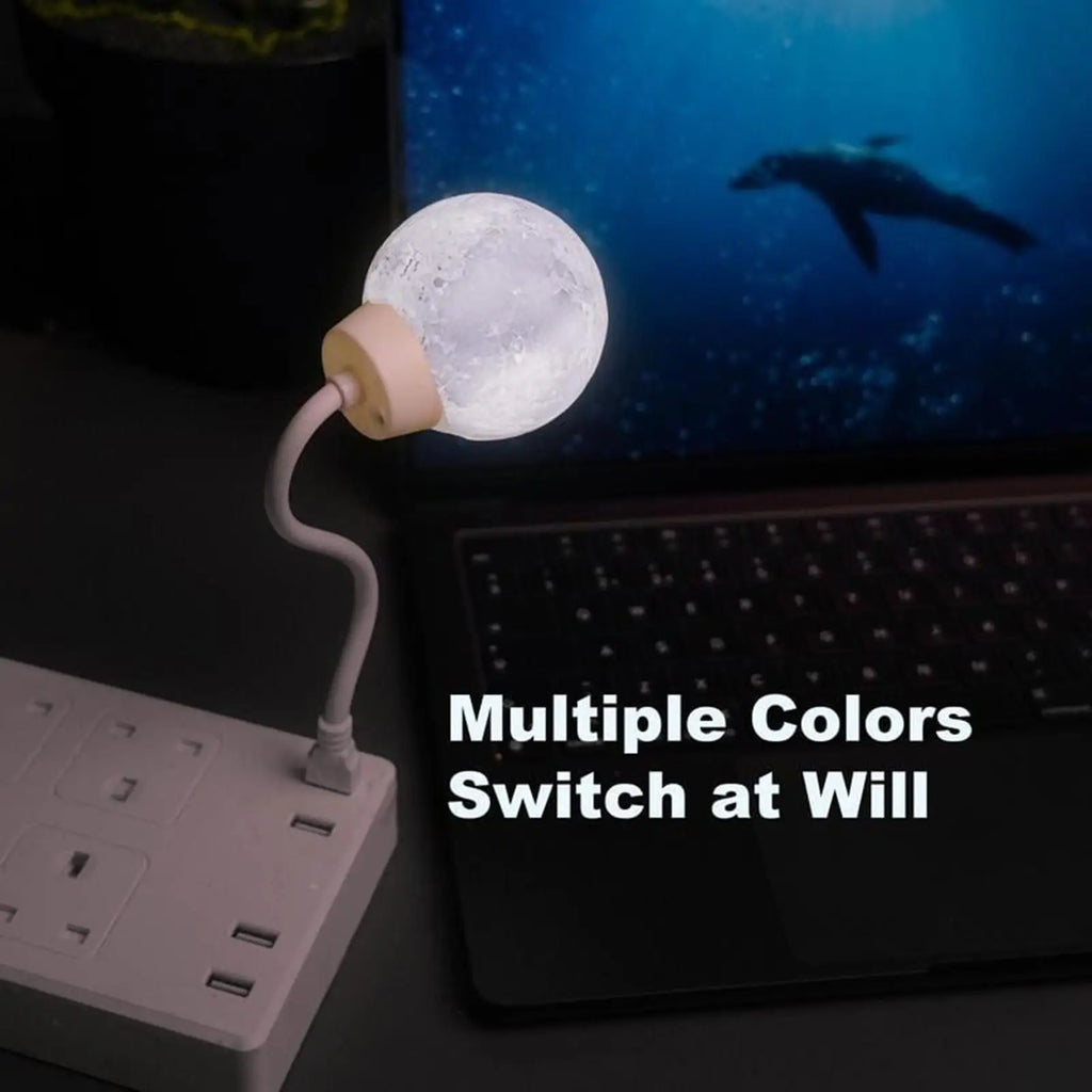 Voice-Controlled Moon Night Light