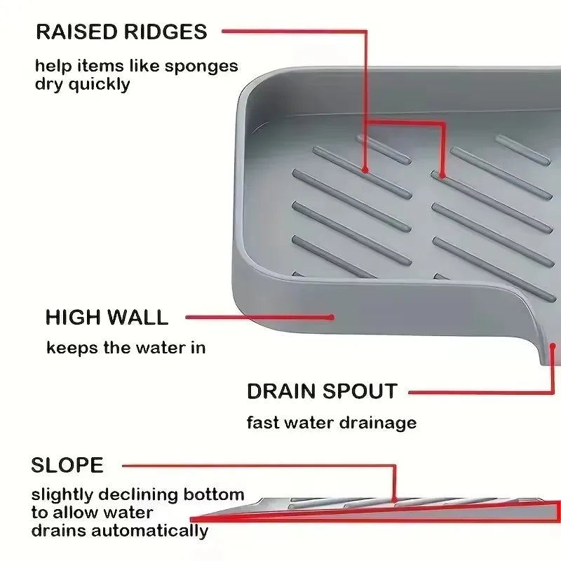 Silicone Sink Faucet Splash Guard Mat
