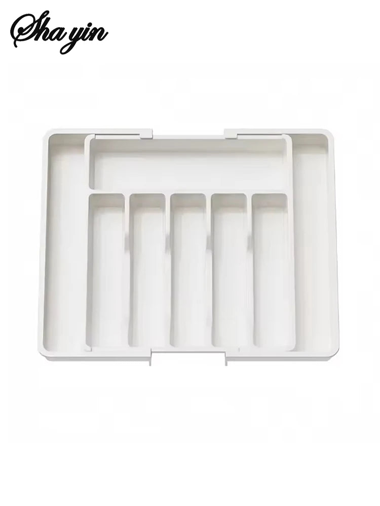 Household Expandable Cutlery Storage Box