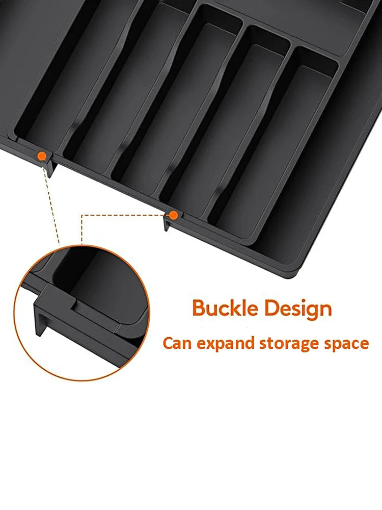 Household Expandable Cutlery Storage Box