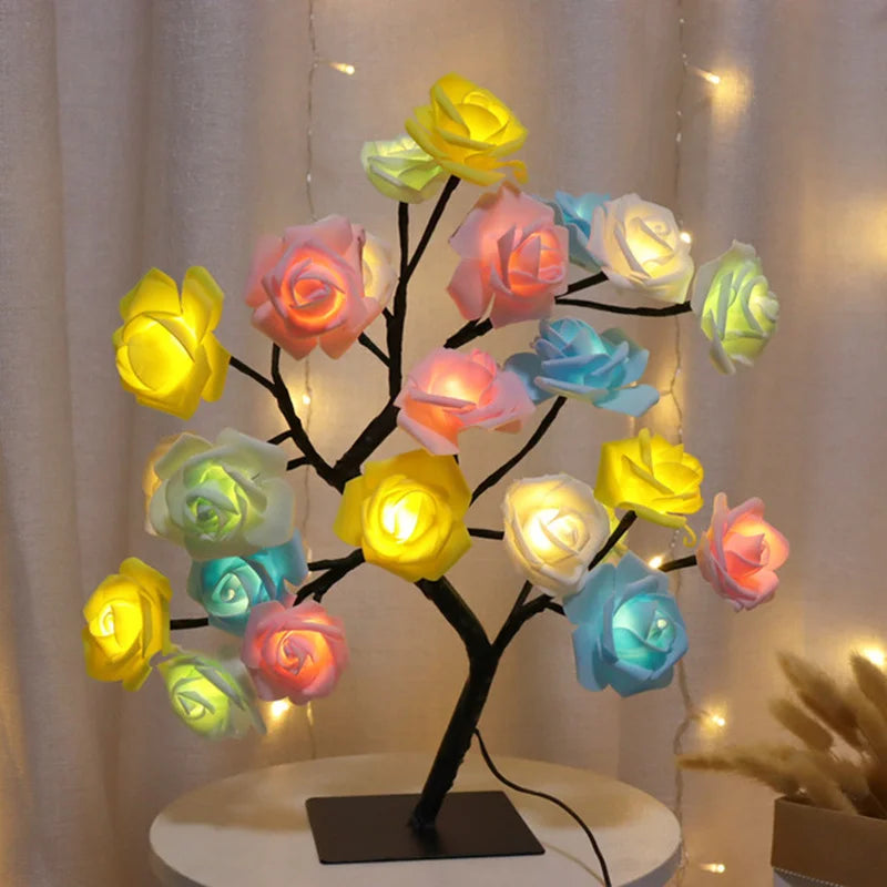 MirthGear LED Rose Flower Table Lamp