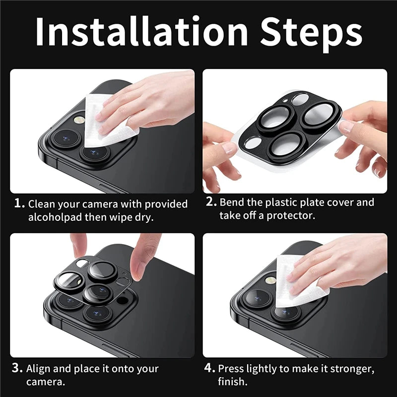 Metal Camera Lens Protector Glass