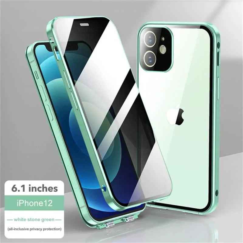 Anti-Spy Privacy Tempered Glass with Len Protection
