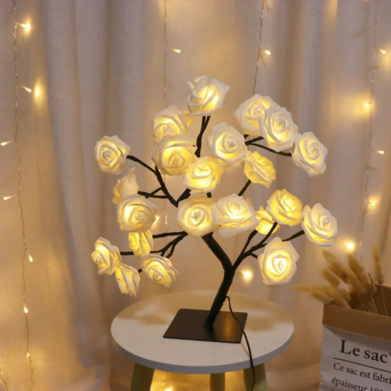 MirthGear LED Rose Flower Table Lamp