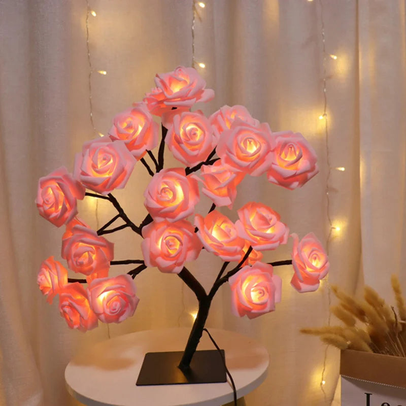 MirthGear LED Rose Flower Table Lamp