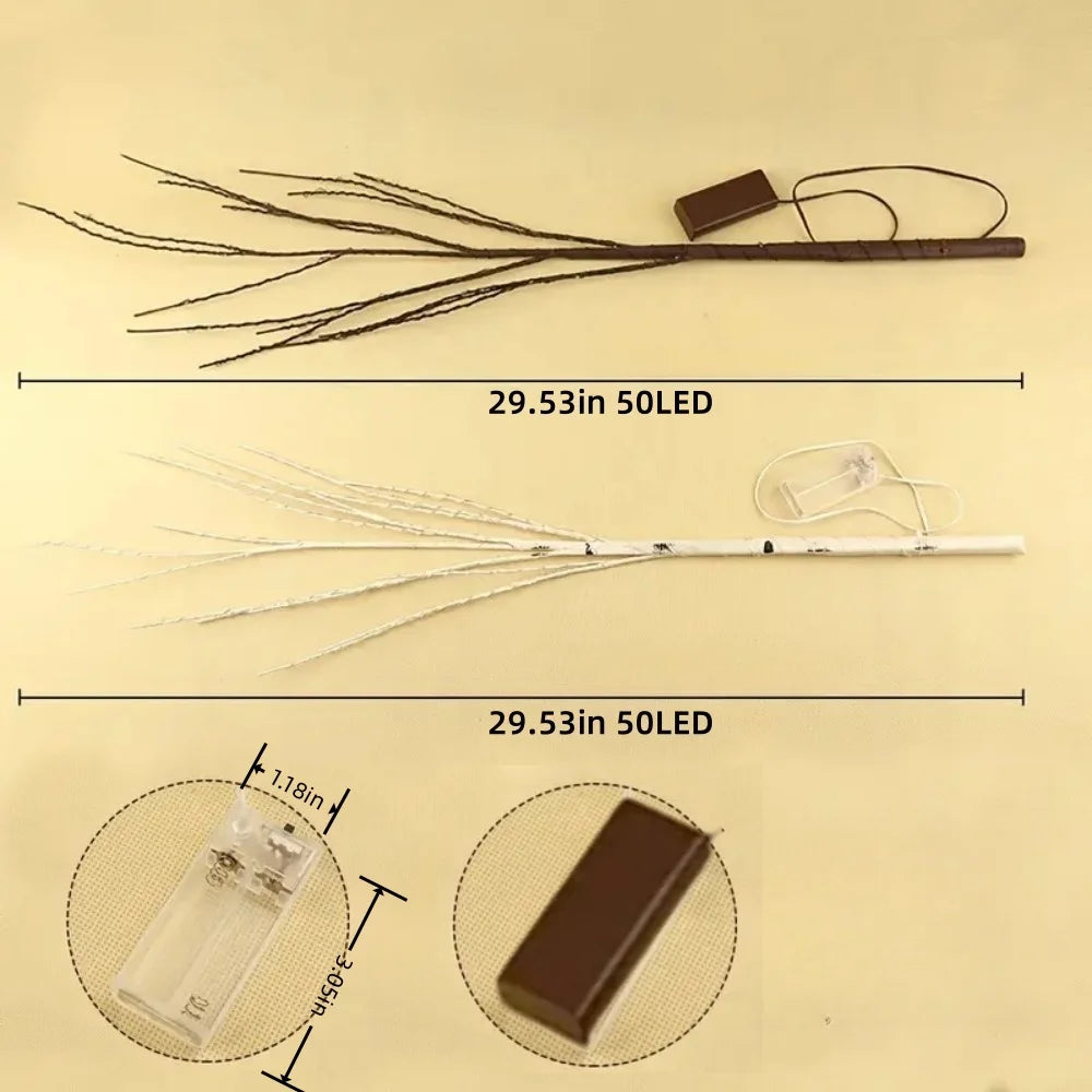 Christmas copper Wire Birch Branch