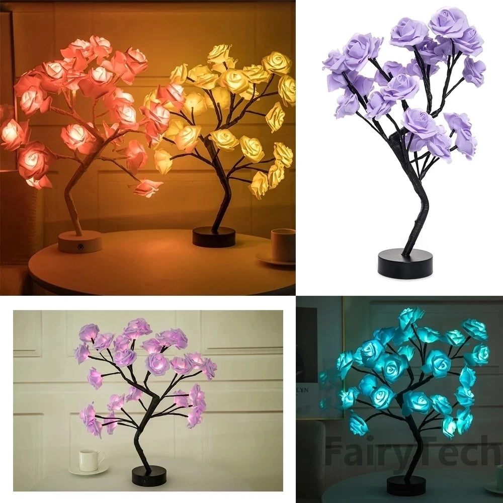 MirthGear LED Rose Flower Table Lamp
