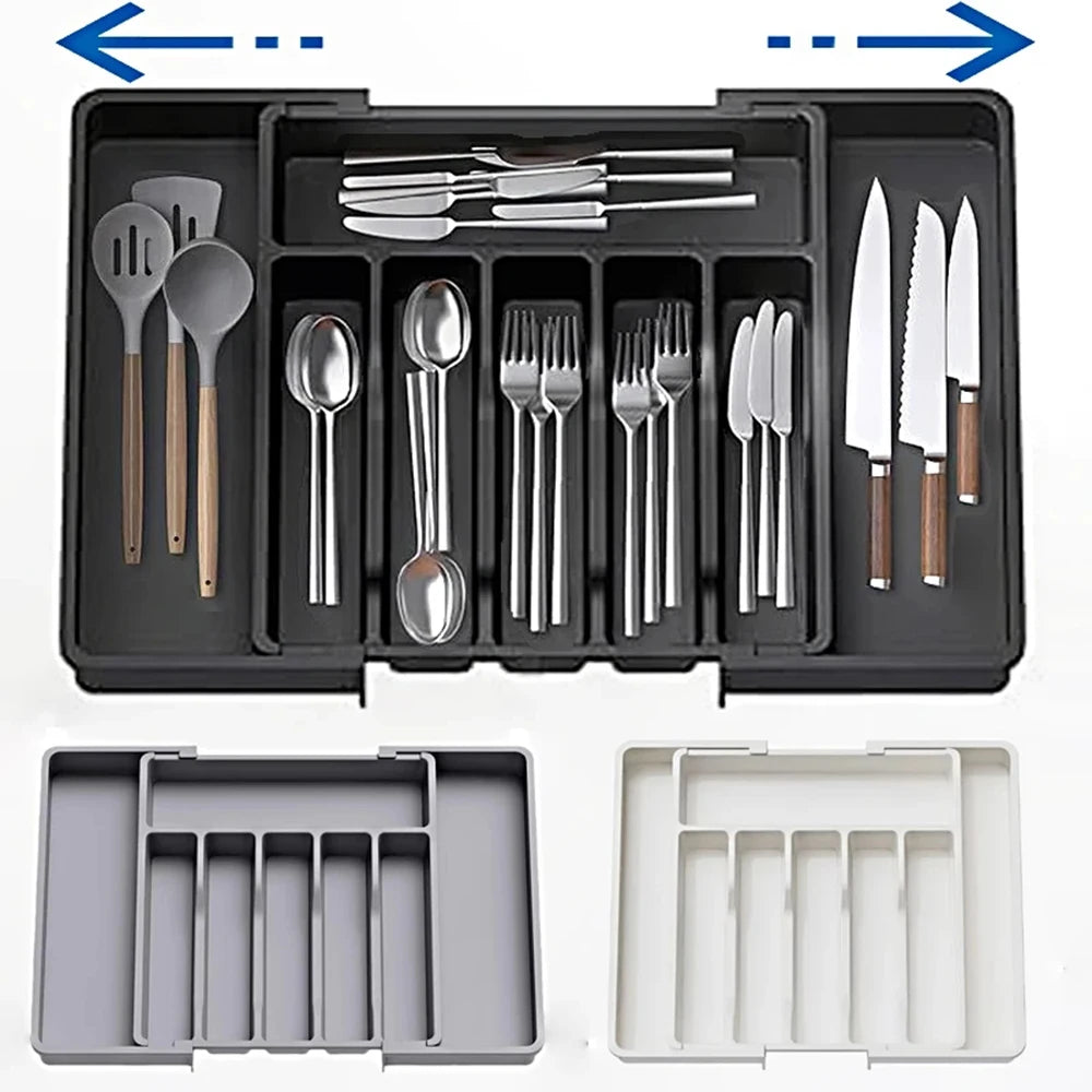 Household Expandable Cutlery Storage Box