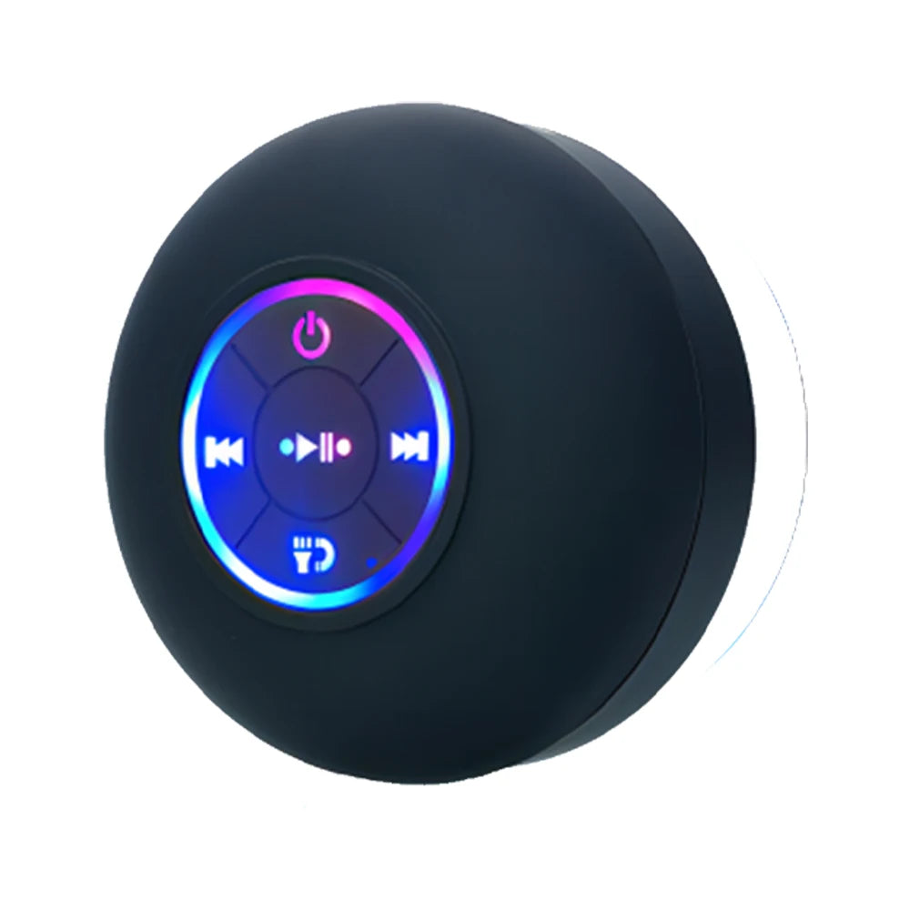 Bathroom Waterproof Wireless Bluetooth Speaker With Large Suction Cup